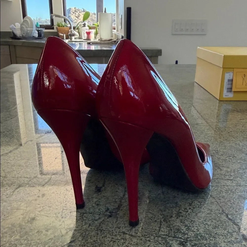 Stuart Weitzman Glossy Red Heels